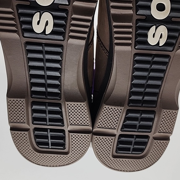 SOREL Men's Ankeny Chelsea Slip On Brown Waterproof Leather Short Boots Size 9 - Picture 11 of 16